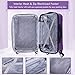 Goplus Expandable Carry On Luggage, 20-inch ABS Hardside Travel Bag, Lightweight Trolley Suitcase with Spinner Wheels