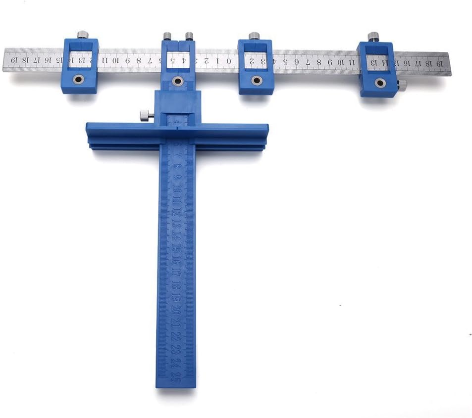 Cabinet Hardware Jig Mounting Template Drill Guide Sleeve Drawer Pull Jigs handle jig Power Tools Drilling Punch Locator Wood Drilling Dowelling Woodworking Kit for Cabinets Knobs and Pulls - - 