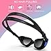 ZIONOR Swim Goggles, G1 Polarized Swimming Goggles UV Protection Leakproof Anti-fog Adjustable Strap for Adult Men Women (Polarized Smoke Lens Black Blue)