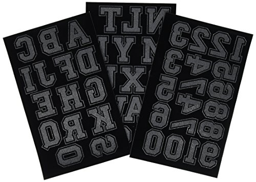 Dritz R Iron On Letters & Numbers - Black