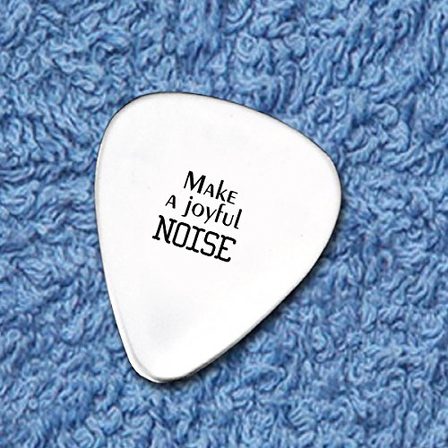 Make A Joyful Noise Guitar Pick – Custom Guitar Plectrum – Religious Christian Gift – Inspirational Quote – Music Lover Gift – Gifts For Guitarists – Gifts For Guitar Lovers – Customize Guitar Picks