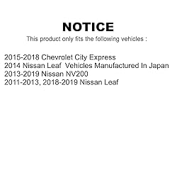 Front Disc Brake Rotors Pair For Nissan NV200 LEAF