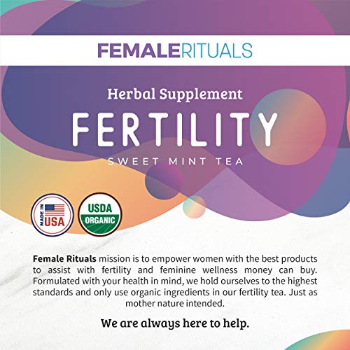 Female Rituals Natural Peppermint Tea Fertility Supplements for Women