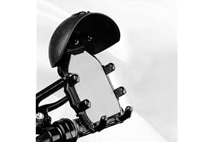 Motorcycle Phone Mount for Piaggio Liberty 50 2005-2023, with Sun Shade, Adjustable 360-Degree Rotation, Convenient Phone Acc