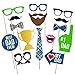 Fathers Day Photo Booth Props | Fathers Day Party Decorations | Dad Birthday Party Supplies | Best Dad Ever Sign Decor, 15pcs