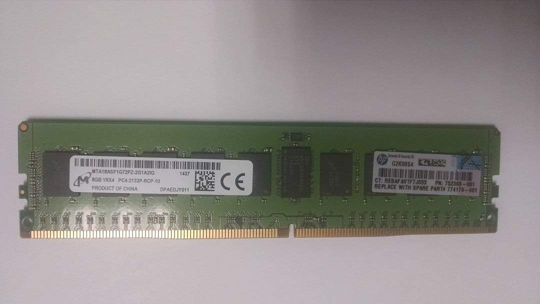 HP 752368-081 8GB 1RX4 PC4-2133P-R Memory - 726718-B21, 774170-001