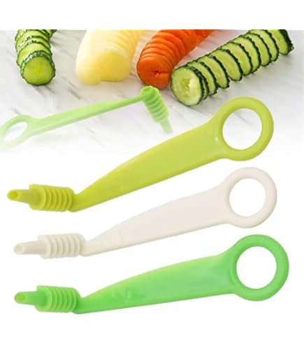 2 Pcs/ensemble En Acier Inoxydable Legumes Spirale Bobine Cutter Manuel Outil Pour Fruits LegumesPomme De Terre Carotte Concombre Sculpture Rouleau
