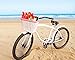 Colorbasket Adult Front Handlebar Rectangle Bike Basket (White and Pink)