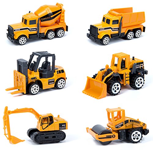 image for Oumoda 11 in 1 Transport Car, Die-cast Construction Truck Vehicle Car