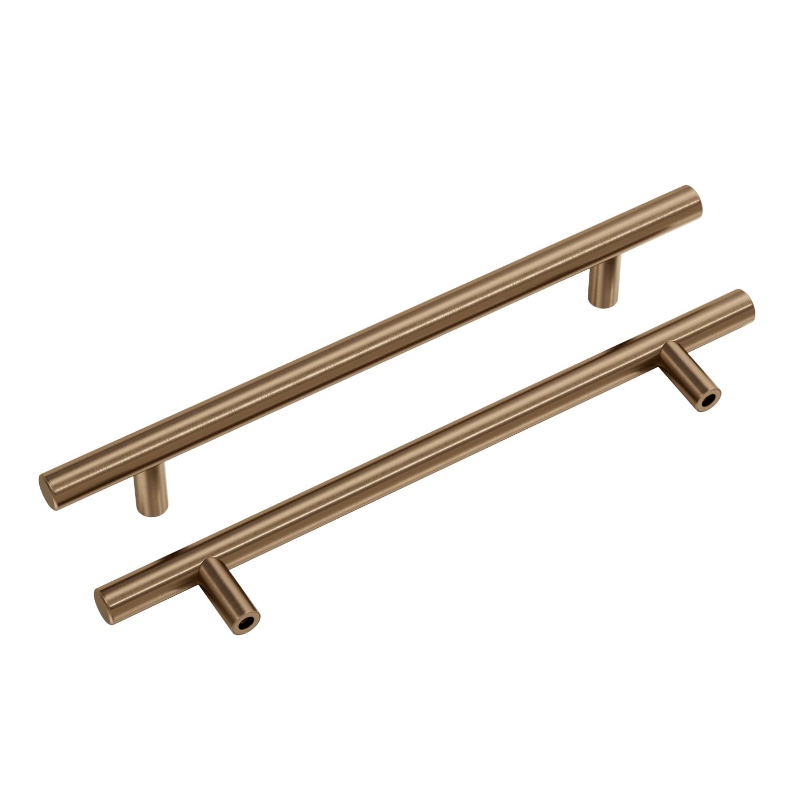 Goldenwarm 5 Pack Champagne Bronze Cabinet Pulls Kitchen Cupboard Handles 160mm Champagne Drawer Pulls Ideal for Kitchen Bathroom Bedroom