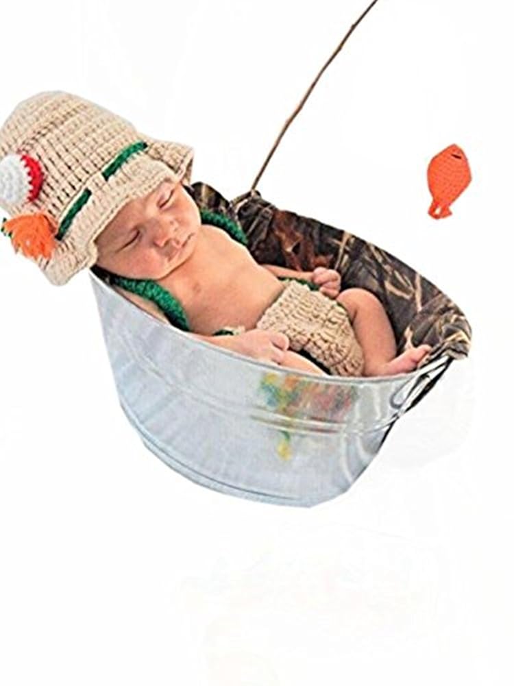 crochet newborn fisherman hat
