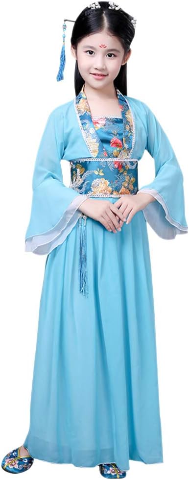 KINDOYO Chinese Style Hanfu - Chinese Ethnic Style Girls'Dance Hanfu Dress