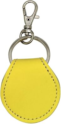 Amazon Co Jp 小銭が入る キーホルダー キーリング 牛革 コインケース 携帯コインホルダー 500円硬貨 ギター ピックケース コイン型 電子マネー Edy Quicpay エディ クイックペイ コインキーリング 日本製 イエロー シューズ バッグ