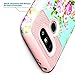 BAISRKE LG G5 Case,Peony Flower Design High Impact Heavy Duty Dual Layer Hard PC Outer and Shell with Soft Rubber Inner Armor Hybrid Protective Cover for LG G5 VS987/H820/LS992/H830/US992 - Rosegold