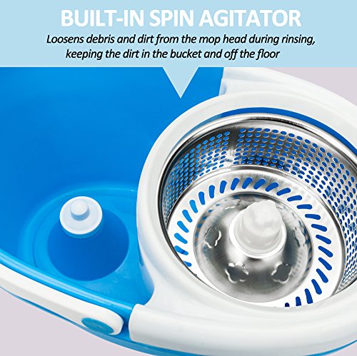 image for Valuebox 360° Spin Bucket System Mop with Extended Length Handle Stai