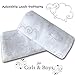 Unisex Baby Swaddle Blanket - Ultra Soft White Cotton Receiving Muslin Blankets for Boys & Girls - 100% Natural Newborn Breathable Swaddling Wrap with Adorable Lamp Pattern (2-pack)