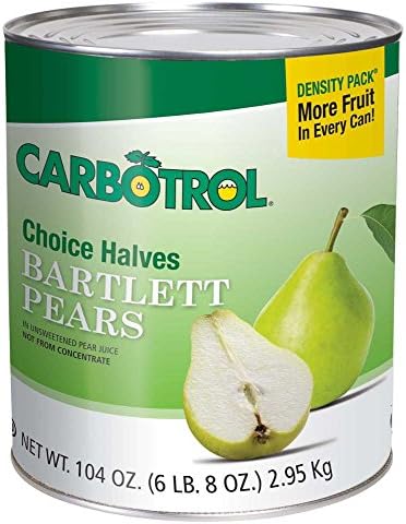 Carbotrol Halves Pear 6 Case 10 Can