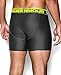 Under Armour Men's Original Series 6” Boxerjock, Carbon Heather (091)/High-Vis Yellow, Large