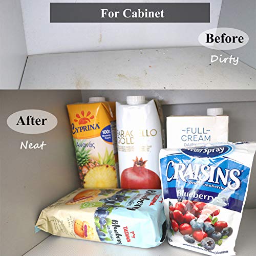 Hersvin Shelf Liners, 23.6x196.9 Inch EVA Non-Slip Drawer Mats, Non-Adhesive Cupboard Pad, Kitchen Cabinet Lining Fridge Cushion for Home Office (Clear/Diamond, 60x500cm)