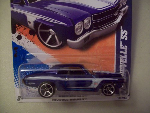 Hot Wheels 2011 Muscle Mania Blue 1970 Chevelle SS