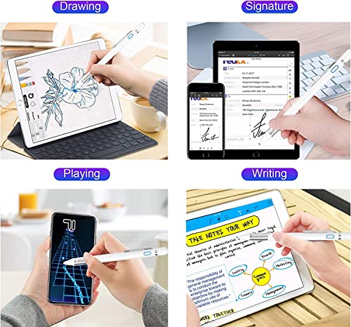 Stylus Pens for Touch Screens Active Stylus Pen for ​iPad Pencil 2 in 1 Fine Point Digital Pen Compatible with iPhone/Android Phone/iPad/iPad Air/iPad Pro/Tablets/etc
