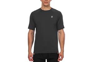 HODOSPORTS Men's Swim Shirt Quick Dry Short Sleeve UPF 50+ Rash Guard Sun Protection