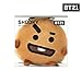 SWEMNED BT21 SHOOKY Character Soft Plush Stuffed Animal Keychain Key Ring Bag Charm, 10 cm, Brown