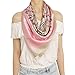 TONY & CANDICE (TM) Women's Graphic Print 100% Silk, Silk Scarf Square, 33 * 33 Inches (Pink Luxury Pattern Print)