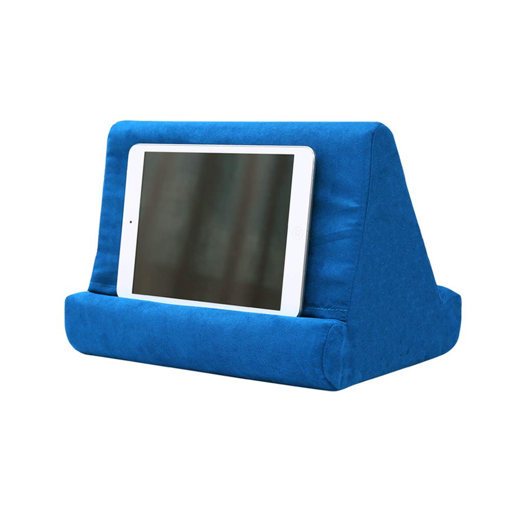 SoSickWithIt New Compressible Tablet Stand Pillow Holder Multi Angle Soft Cushion Pillow Stand for iPad Tablet Book and E-Reader (Little Blue)