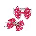 XIMA Hair Bows Clips For Girls Women 3.5inch Grosgrain Ribbon Bows With Alligator Clips Hair Accessories (22pcs with clip)
