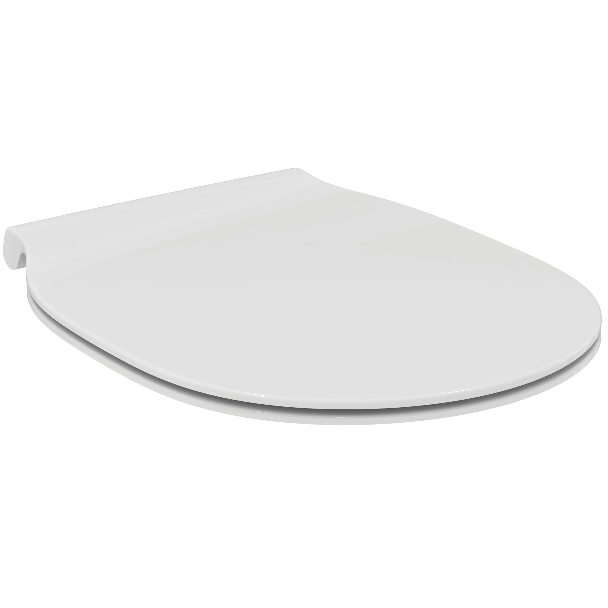 Ideal Standard Connect Air Toilet seat and Cover, Rounded Shape, Durable Toilet seat, Including Hinge Set for Easy Installation, Scratch-Resistant duroplast – White (365x445x50 mm)