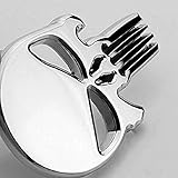 Chenhao15sdf ID car auto 3D emblem sticker decal SKULL Badge THE PUNISHER 100% metal new