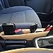Leather Car Seat Catch Caddy- Gap Filler and Organizer in Between Front Seat and Console - Premium Quality PU Leather Accessory & Storage - (Beige)2 Pcs