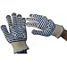 ekSel COOL Cooking Baking BBQ Oven Grill Gloves Pan Holders Heat Resistant Kevlar White with Blue Silicone Flexible 2 Pack (1 Pair)