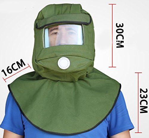 Buwico®Sand Blasting Hood Cap Anti Wind/Sandblaster Tools Dust Protective Face Mask - Image 5