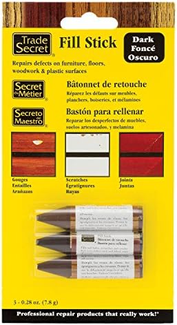 Wood Scratch Repair Fill Stick for Dark Surfaces (Set of 3), Great for Touch-Ups and Repairs on Hardwoods Floors, Furniture, Cabinets and Plastic Surfaces.