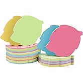 Leaf Sticky Notes - 1000 Sheets Mixed 4 Color Bulk Sale Sticky Memo Post Memo Note Tape Self Stick Notes for Office/School/Home