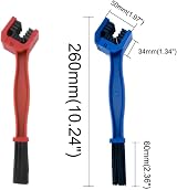 Daricowathx 2 Pack Bike Brush Cleaner 3-Sided Bristles Chain Gear Tool view 2