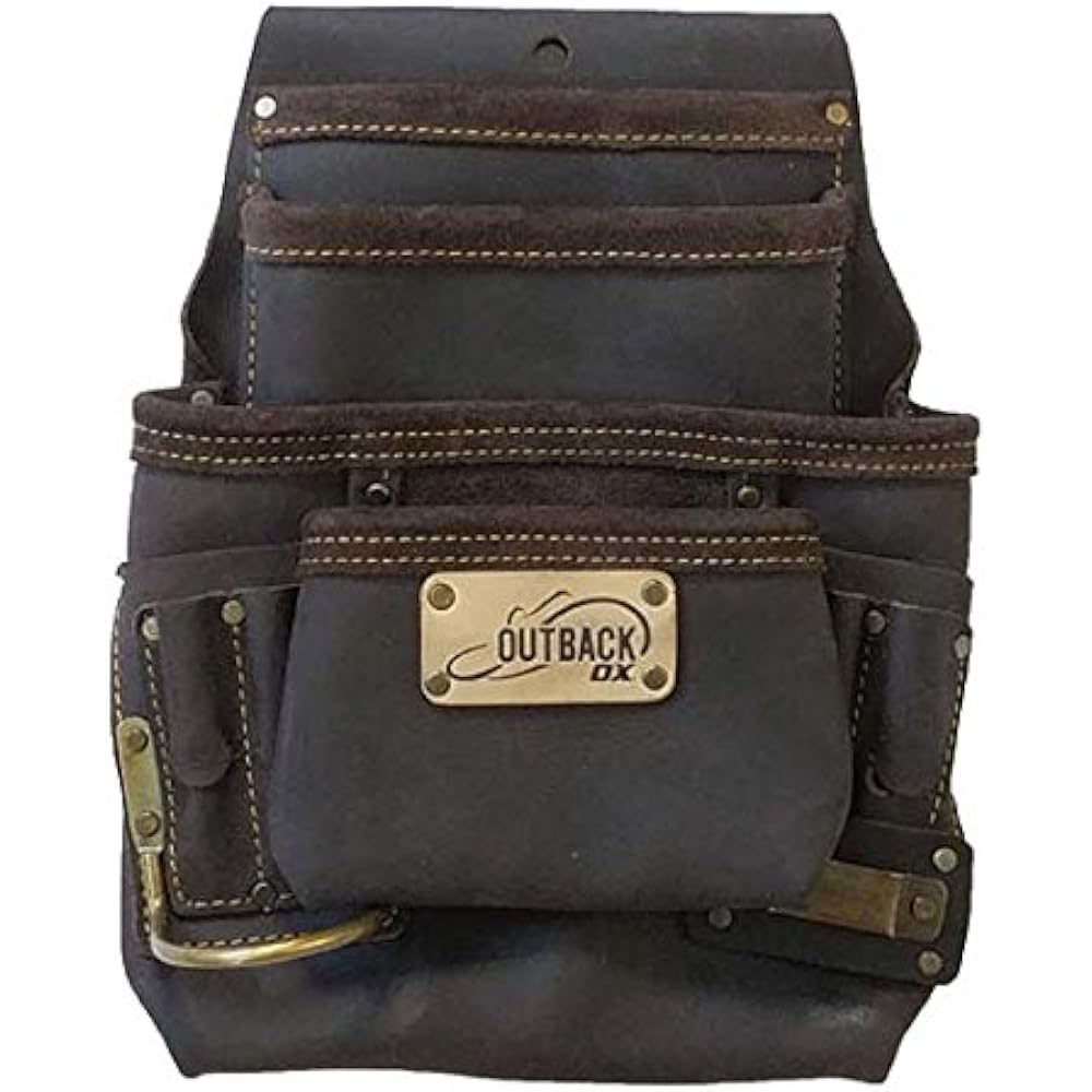 OX Tools 10 Pocket Nail Tool/Fastener Pouch OilTanned Leather eBay