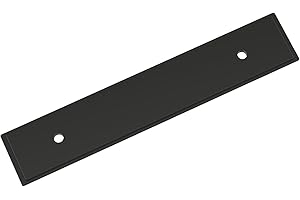 Amerock Maymont 3-3/4 inch (96mm) Center-to-Center Rectangle Matte Black Cabinet Pull Backplate, BP37588MB