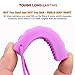 Sensory Chew Necklace for kids with Autism ADHD Oral Motor Chewing Biting Teething Needs - Self-Soothe Chewing Necklace (2-pack, Purple & Pink with Colored Cords) by Coolday.