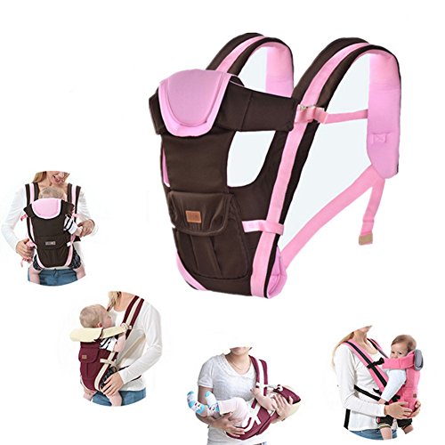 TheFashionWay Multifunction Baby Hipseat Carrier Breathable and
Comfortable Infant Sling Backpack (Coffee-Pink) TheFashionWay Multifunction Baby Hipseat Carrier Breathable and
Comfortable Infant Sling Backpack (Coffee-Pink)