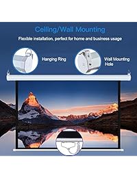 Pantalla de proyector manual para tirar hacia abajo.