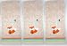 Set of 3 Forest Friends Fox Hand Towels