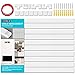 Cable Concealer Management Raceway Kit - 10 White Cable Channels - Cable Cord Hider Kit to Hide Wires for Wall Mount TV, Offices and Computers - 15.7 X 0.91 X 0.51 Inch(LWH)