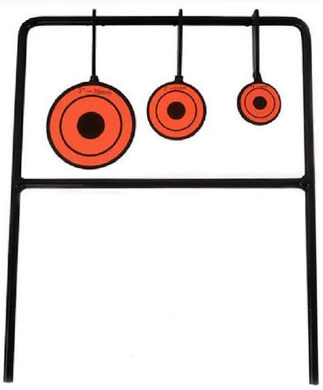 Silfrae Shooting Target Resetting Airgun Target Spinning Airgun Target Three Size Target Set (Black, 10x12inch) : Sports & Outdoors