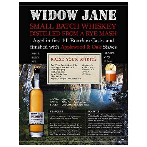 Widow Jane Apple Wood Whiskey 45,5% Vol. 0,7 Liter – Bild 3