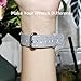 MIFFO Apple Watch Band Leather iWatch Strap Extreme Deluxe Shiny Bling Glitter Leather Bracelet Wristband for Apple Watch Series 1, Series 2, Series 3 (Silver-38mm)