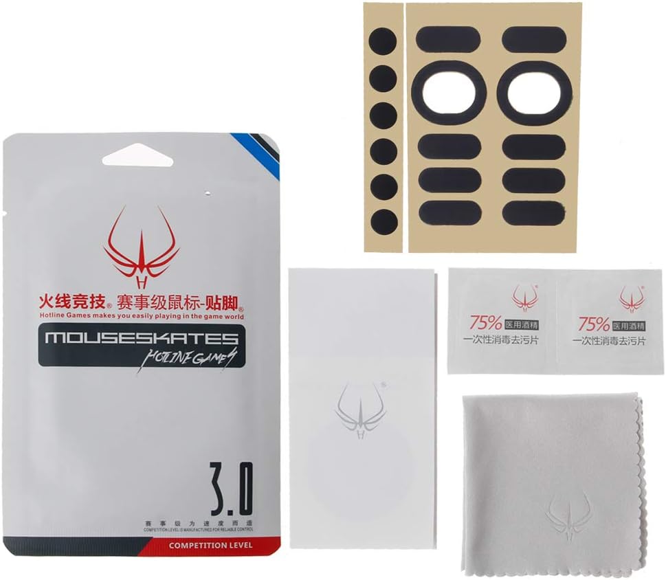 Qianqian56 2 Sets/Pack Original Hotline Games Competition Level Mouse Feet Mouse Skates Gildes