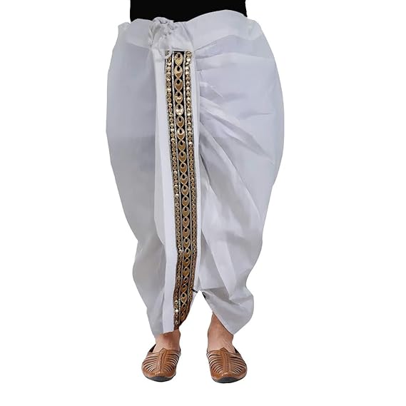 White silk dhoti for Men
